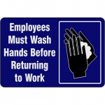 NoTrax Mat "Employees Must Wash Hands", 3-ft x 5-ft_noscript