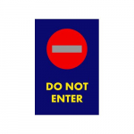 NoTrax Mat "Do Not Enter", 5-ft x 3-ft, Blue_noscript