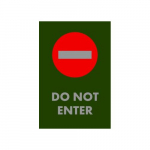 NoTrax Mat "Do Not Enter", 5-ft x 3-ft, Green_noscript