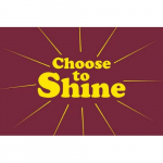NoTrax Mat "Choose To Shine", 3-ft x 5-ft, Red