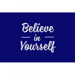 NoTrax Mat "Believe in Yourself", Blue_noscript