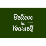 NoTrax Mat "Believe in Yourself", Green