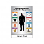 28" x 20" PPE-ID Sign "Required Personnel ..."_noscript