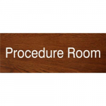 3" x 8" Engraved Accu-Ply Sign "Procedure Room"_noscript