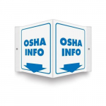 6" x 5" Panel Projection Sign "OSHA Info"