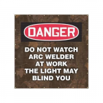 6 ft. x 6 ft. Printed Screen "Do Not Watch Arc ..."