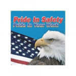 6 ft. x 6 ft. Printed Screen "Pride In Safety ..."