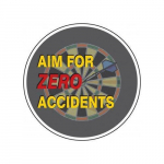 20" Wall Graphics "Aim For Zero Accidents"_noscript
