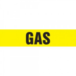 1-1/2" x 2" ANSI Pipe Marker "Gas"