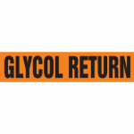 1-1/2" x 2" ANSI Pipe Marker "Glycol Return"