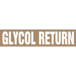 1-1/2" x 2" ANSI Pipe Marker "Glycol Return"