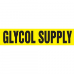 1-1/2" x 2" ANSI Pipe Marker "Glycol Supply"