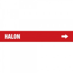 1-1/2" x 2" ANSI Pipe Marker "Halon"