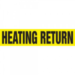 1-1/2" x 2" ANSI Pipe Marker "Heating Return"