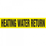2-1/4" x 3" Pipe Marker "Heating Water Return"_noscript