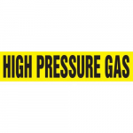 1-1/2" x 2" ANSI Pipe Marker "High Pressure Gas"