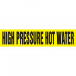 2-1/4" x 3" Pipe Marker "High Pressure Hot Water"_noscript