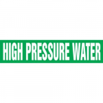 1-1/2" x 2" ANSI Pipe Marker "High Pressure Water"
