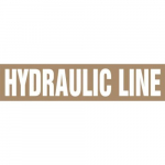 1-1/2" x 2" ANSI Pipe Marker "Hydraulic Line"