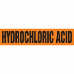 1-1/2" x 2" ANSI Pipe Marker "Hydrochloric Acid"
