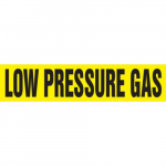 1-1/2" x 2" ANSI Pipe Marker "Low Pressure Gas"
