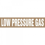 1-1/2" x 2" ANSI Pipe Marker "Low Pressure Gas"