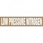 2-1/4" x 3" Pipe Marker "Low Pressure Nitrogen"_noscript