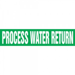 2-1/4" x 3" Pipe Marker "Process Water Return"_noscript