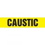 8" x 30 ft. Roll Form Pipe Marker "Caustic"
