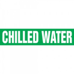 12" x 30 ft. Roll Form Pipe Marker "Chilled Water"