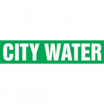 8" x 30 ft. Roll Form Pipe Marker "City Water"_noscript