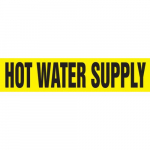 8" x 30 ft. Roll Form Pipe Marker "Hot Water ..."