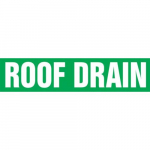 8" x 30 ft. Roll Form Pipe Marker "Roof Drain"