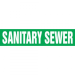 12" x 30 ft. Roll Form Pipe Marker "Sanitary Sewer"
