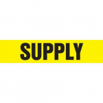 12" x 30 ft. Roll Form Pipe Marker "Supply"