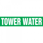 12" x 30 ft. Roll Form Pipe Marker "Tower Water"