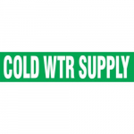 2" x 54 ft. Roll Tape Pipe Marker "Cold Wtr Supply"_noscript