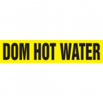 2" x 54 ft. Roll Tape Pipe Marker "Dom Hot Water"_noscript