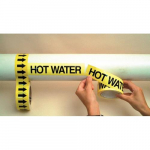 2" x 54 ft. Roll Tape Pipe Marker "Hot Water ..."_noscript