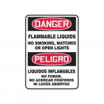 14" x 10" OSHA Safety Sign "Flammable ..."_noscript