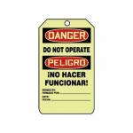 5" x 3" OSHA Danger Safety Tag "Do Not Operate"_noscript