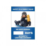 28" x 20" Face for Scoreboard "Safety Is A Family..."