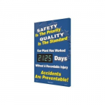 28" x 20" Safety Scoreboard "Safety Is The ..."_noscript