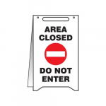 20" x 12" Fold-Ups "Area Closed: Do Not Enter"_noscript