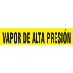 1-1/2" x 2" Pipe Marker "Vapor De Alta Presion"
