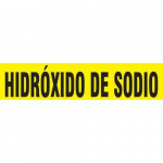 2-1/4" x 3" Pipe Marker "Hidroxido De Sodio"_noscript