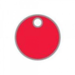 1-1/2" Blank Anodized Aluminum Tag Red_noscript