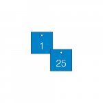 1-1/2" Numbered Square Tag Series 1-25 Blue/White_noscript