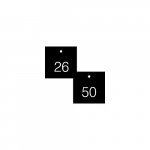 1-1/2" Numbered Square Tag Series 26-50 Black/White_noscript