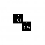 1-1/2" Numbered Tag Series 101-125 Black/White_noscript